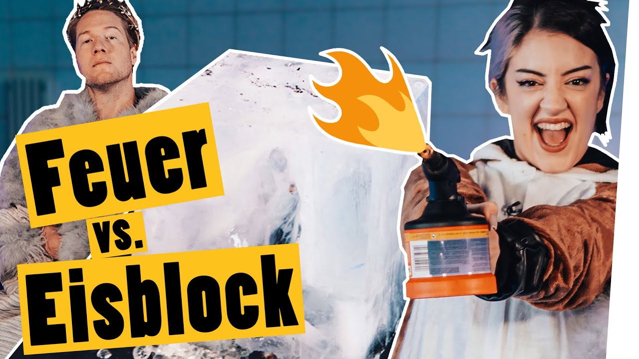 Schmelz dich durch den riesen Eisblock nur mit Wärme!! || Das schaffst du nie!
