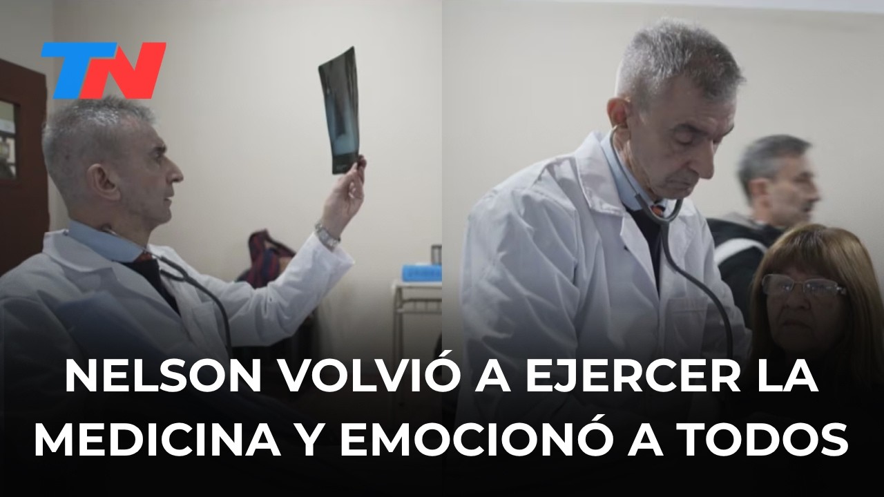Nelson Castro volvi&oacute; a ejercer la medicina y se emocion&oacute; con una iniciativa que ayuda a pacientes