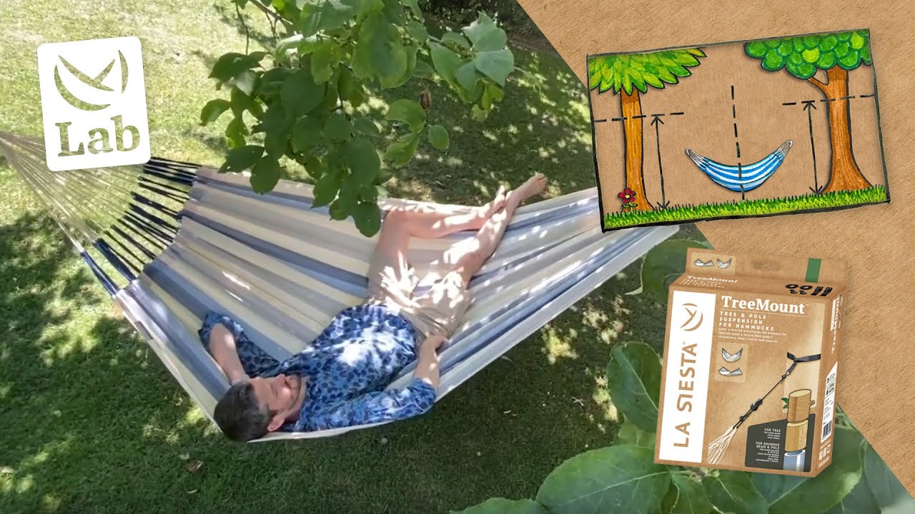Accrocher un hamac entre 2 arbres? 👉 La solution est dans le Lab de LA SIESTA!