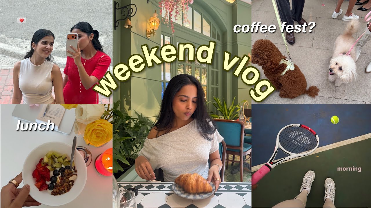 weekend vlog🪽⭐️getting ready, events, meeting taneesho & attending a coffee fest?! 
