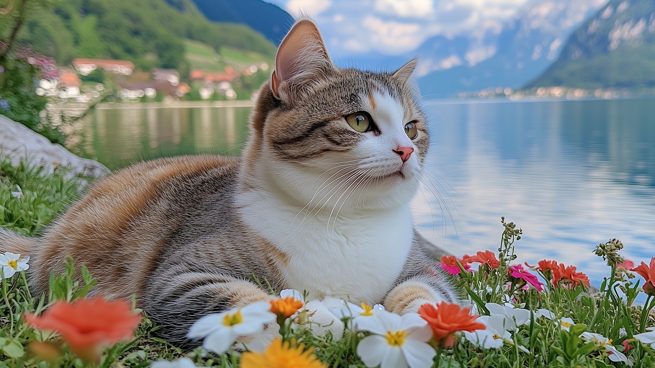 12 Hours Of Calming Music for Cats 🐈 Relaxing Feline Sleep Tunes 🎵 Gentle Night Comfort 😴 No Ads