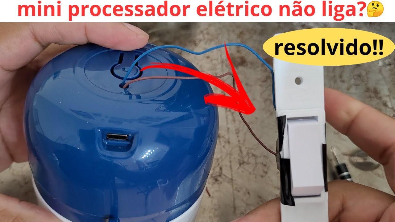 como consertar mini processador de alimentos eletrico