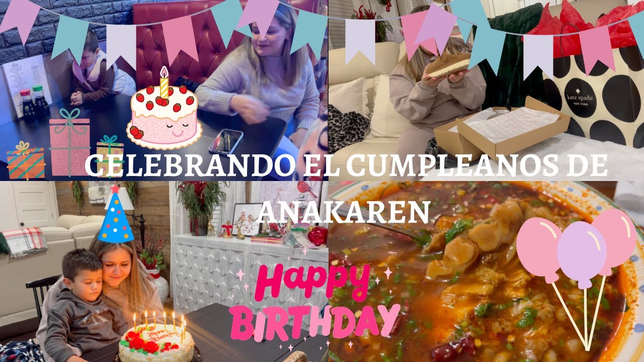 FELIZ CUMPLEANOS ANAKAREN🎂🩷🛍️NOS FUIMOS A CELEBRAR Y ABRIENDO SUS REGALOS