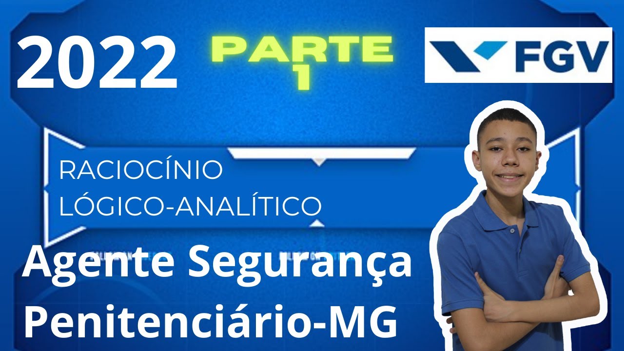 Agente de  Segurança  Penitenciário MG 2022  FGV Parte 1