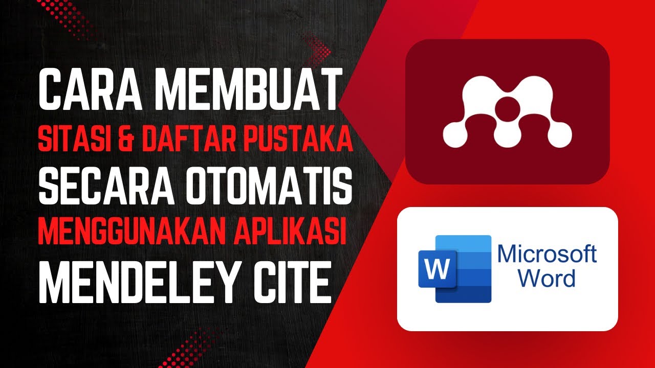 Cara Membuat Sitasi dan Daftar Pustaka Otomatis Menggunakan Aplikasi Mendeley Cite