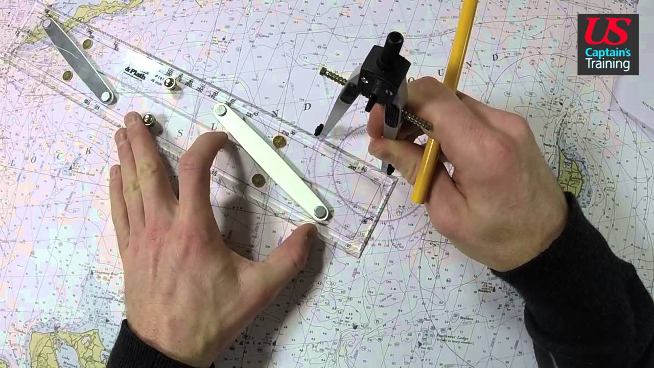 Captain License Chart Navigation – Three Point Fix Practice Problem 3