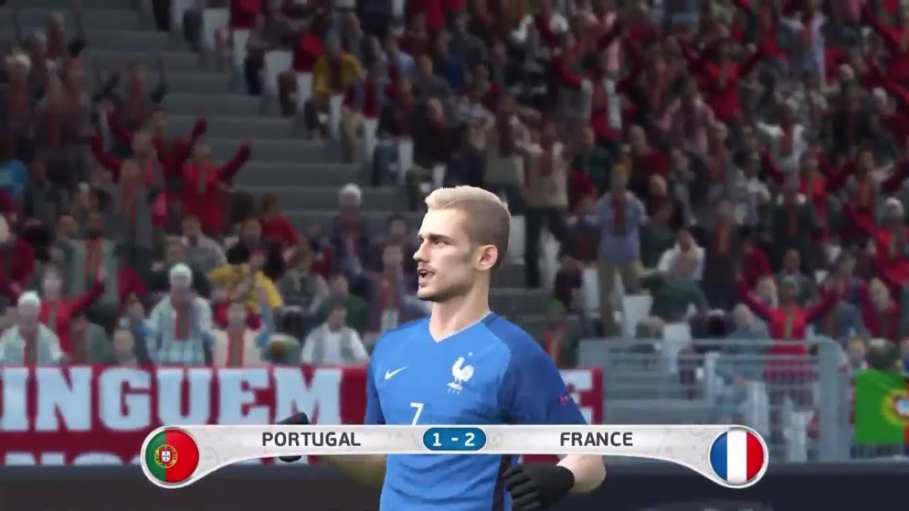 PES 2016 PORTUGAL Vs. FRANCE EURO 2016 Final Match 