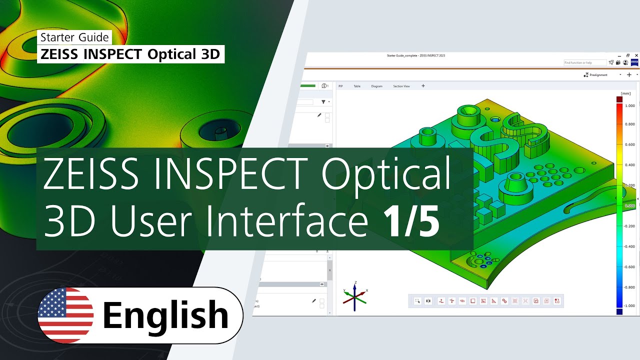 ZEISS INSPECT Optical 3D User Interface (1/5)