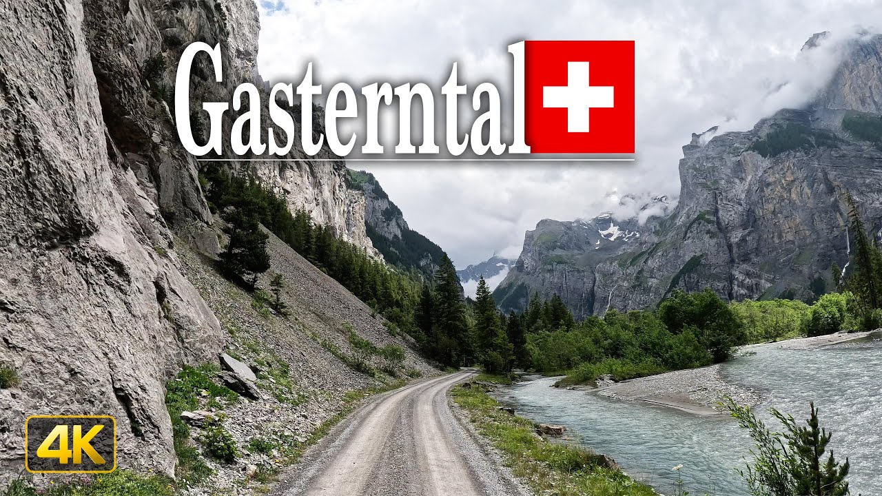 Gasterntal, the Secret Hidden Valley in the Swiss Alps 🇨🇭 Driving from Kandersteg to the Gasterntal