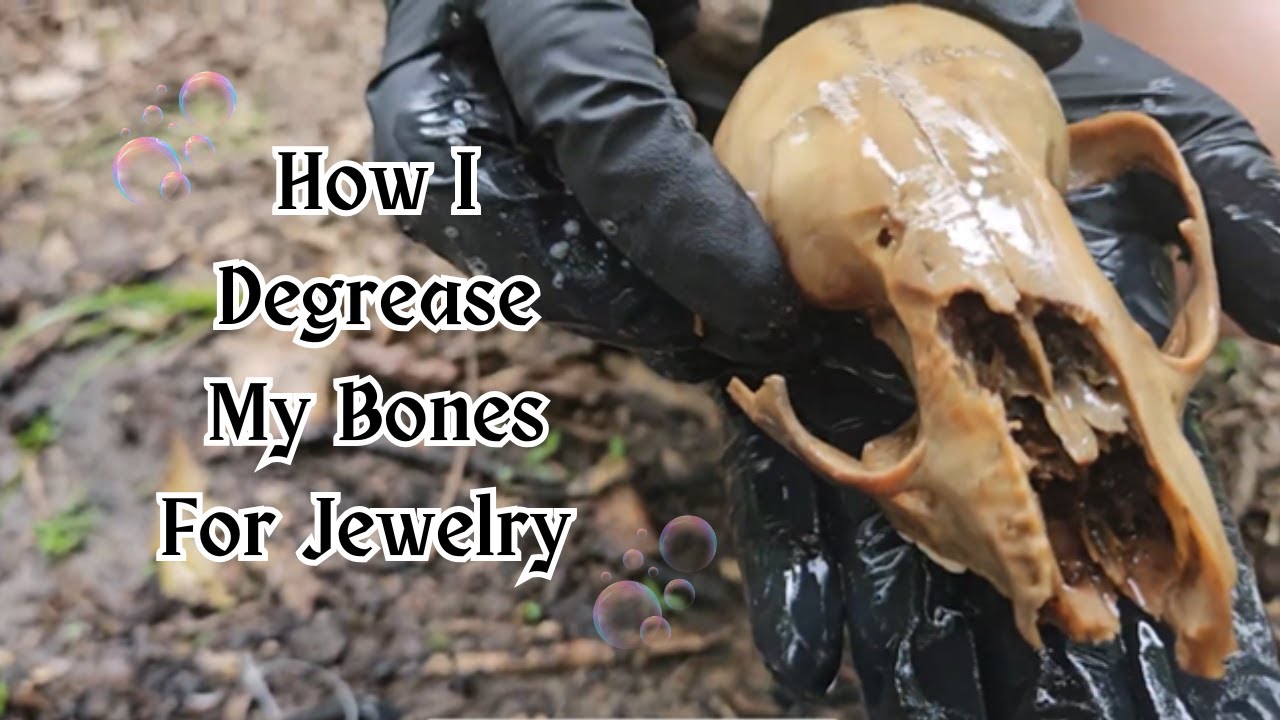 Degreasing Bones for Jewelry
