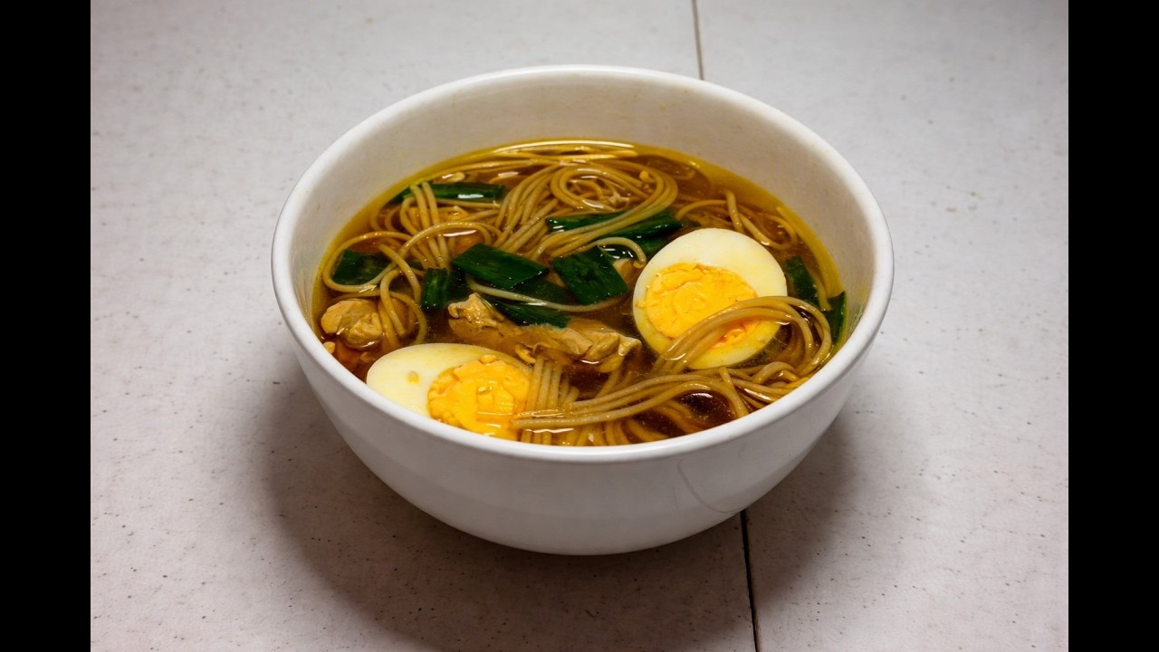 Homemade Traditional Chicken Shoyu Ramen | 777 Calories | 58g Protein | Macros Included