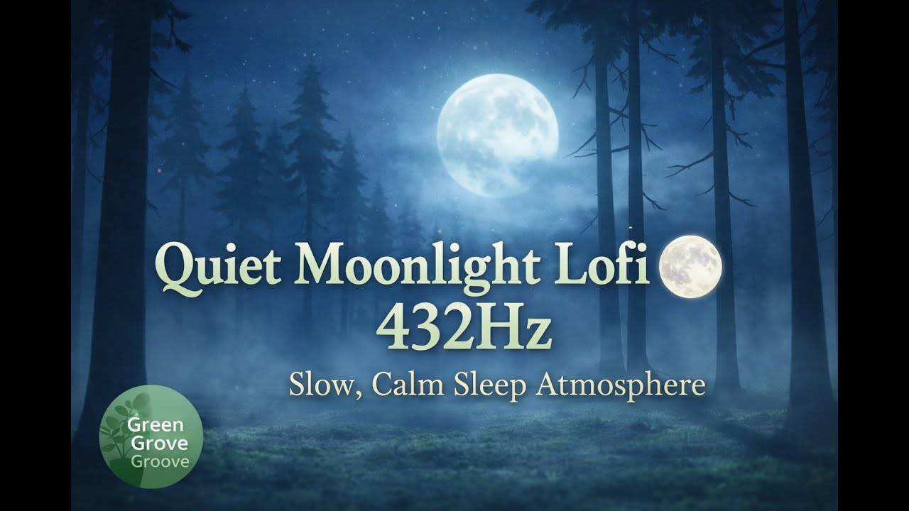 Quiet Moonlight Lofi 🌕 432Hz – Slow, Calm Sleep Atmosphere