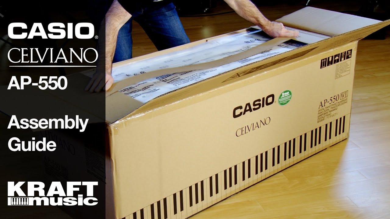 Casio Celviano AP-550 Digital Piano - Assembly Guide