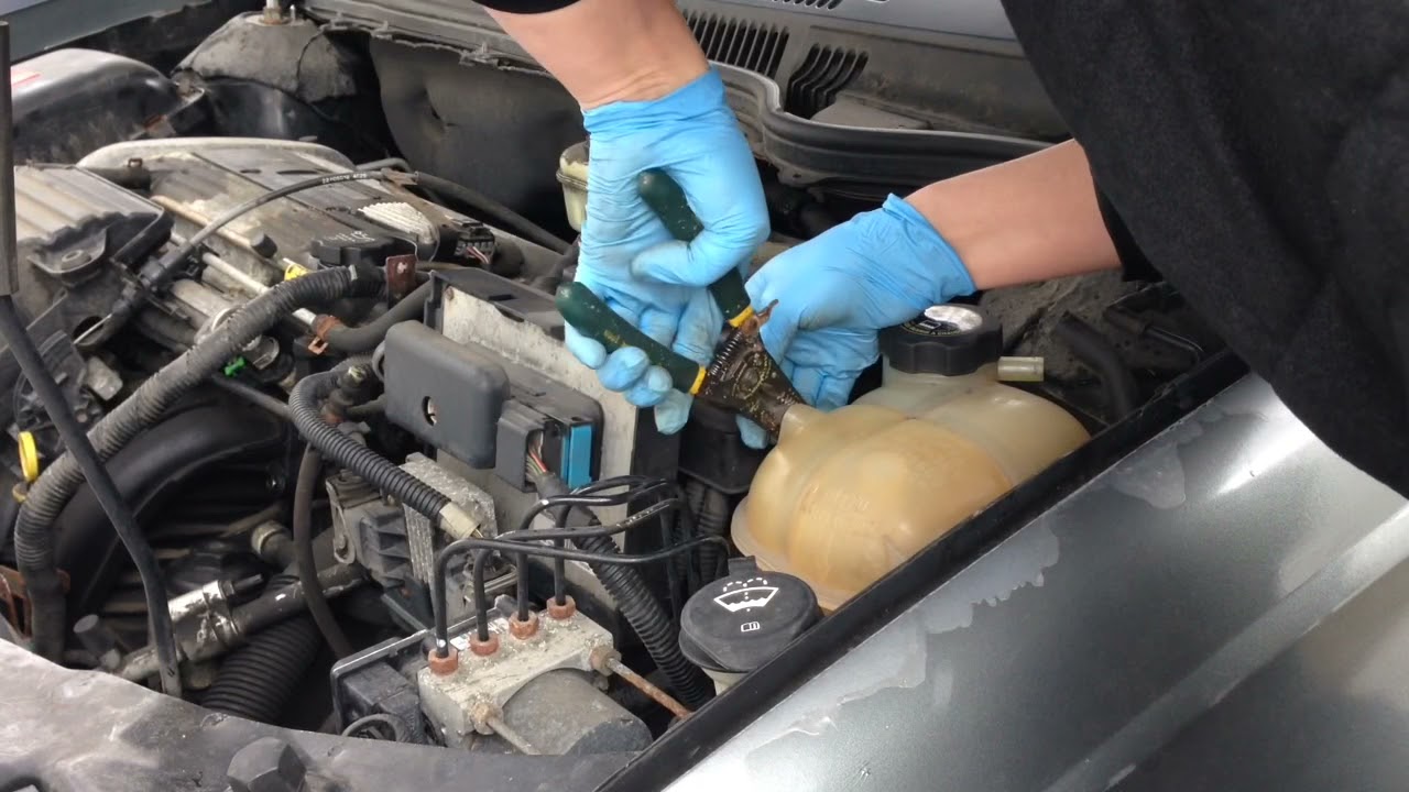 How to replace coolant reservoir 2004 saturn ion