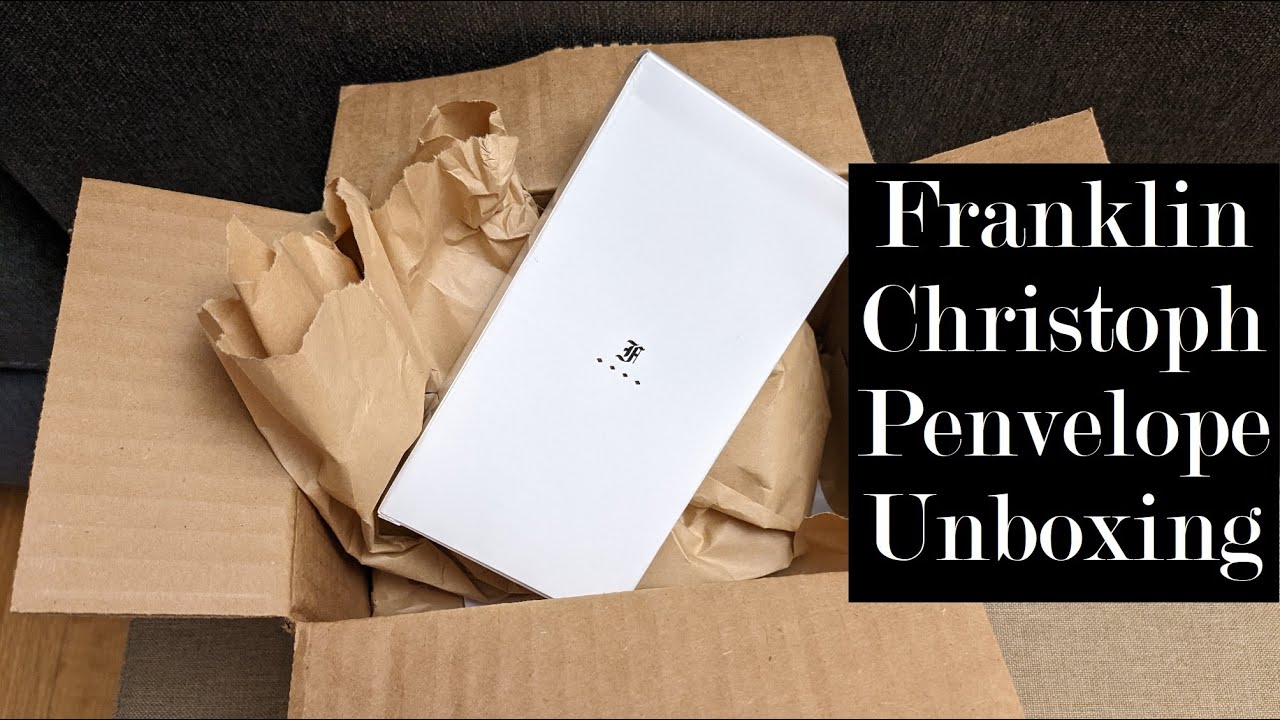Franklin Christoph Penvelope Unboxing - 3 Pen Case in Merlot