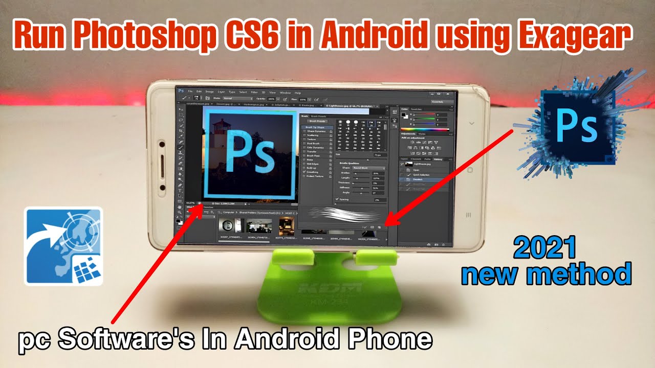 Windows Photoshop CS6 Trail installing in Android Phone Using Exagear windows emulator 2022