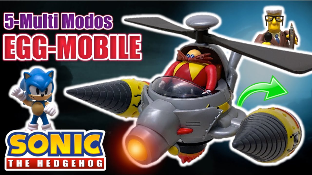 SONIC El Erizo - Set de BATALLA del Egg Mobile 5 en 1 - Jakks Pacific 30 Aniversario - TOY SHOTS