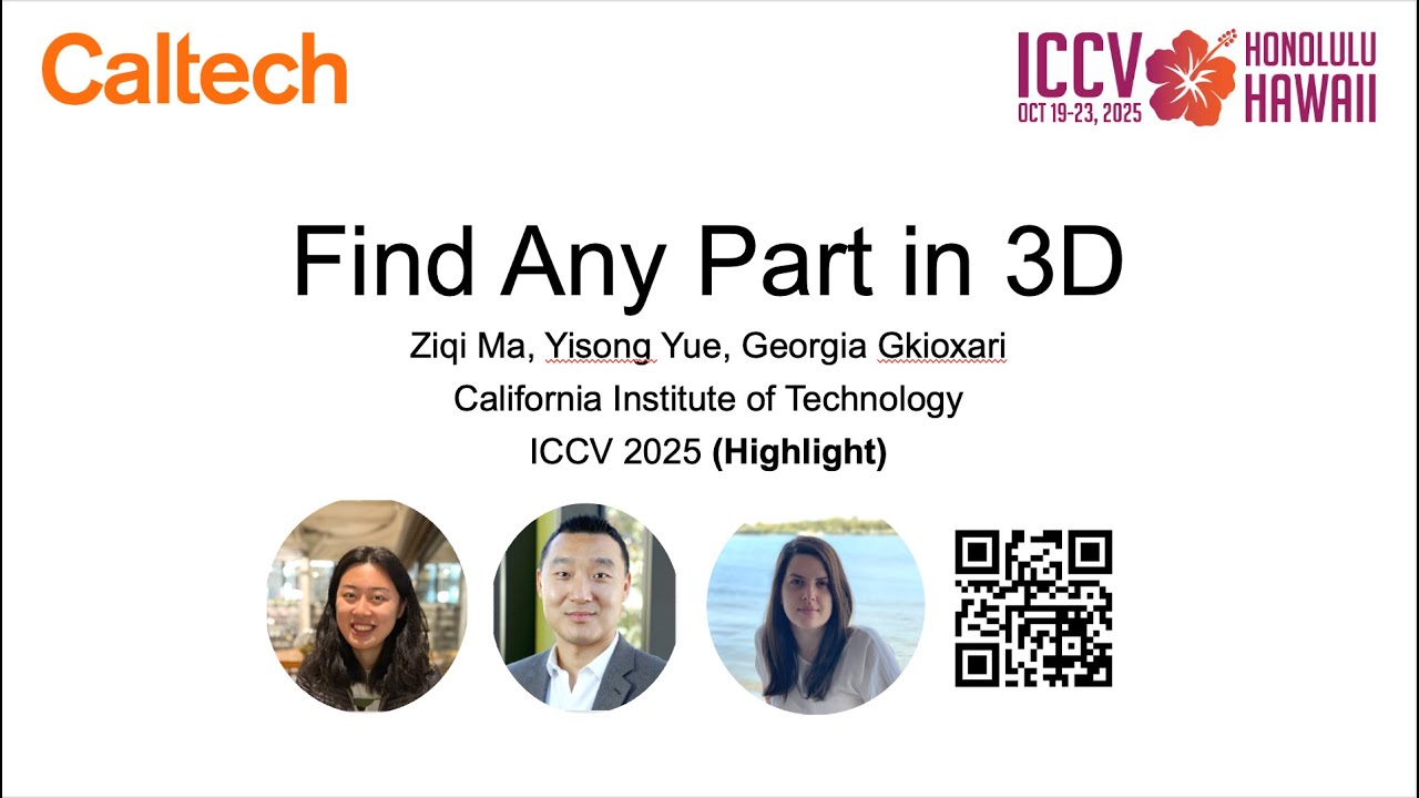 Find Any Part in 3D (ICCV 2025 Highlight)