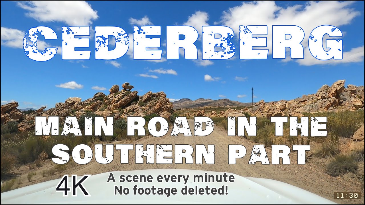 Driving in South Africa : Cederberg south : the main roads : access from the N7