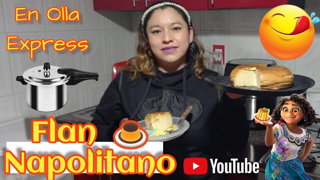 Flan Napolitano en Olla Expréss 🍮 Con $ 70.00 pesos.