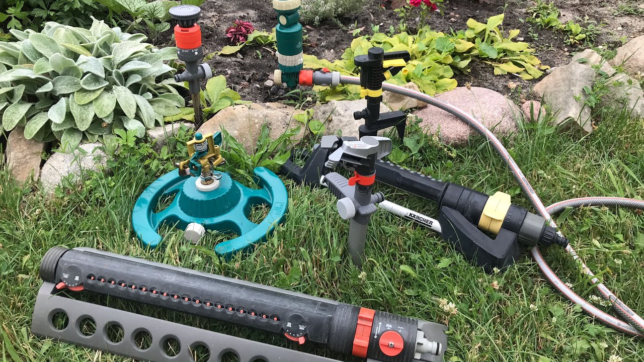 Дождеватели GARDENA ,KARCHER,  RACO . Типы и предназначение.