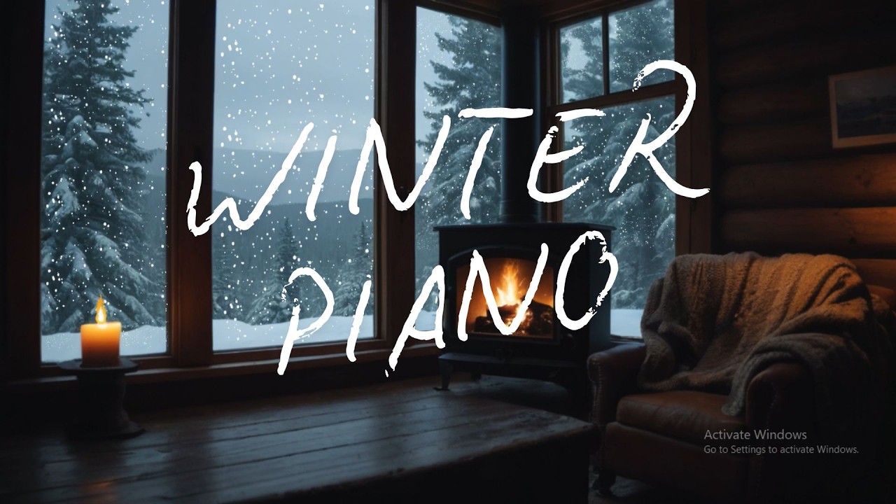 Snowstorm Outside||Winter Piano for Relaxation
