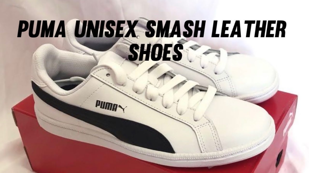 PUMA Unisex Smash Leather Shoes (UNBOXING)