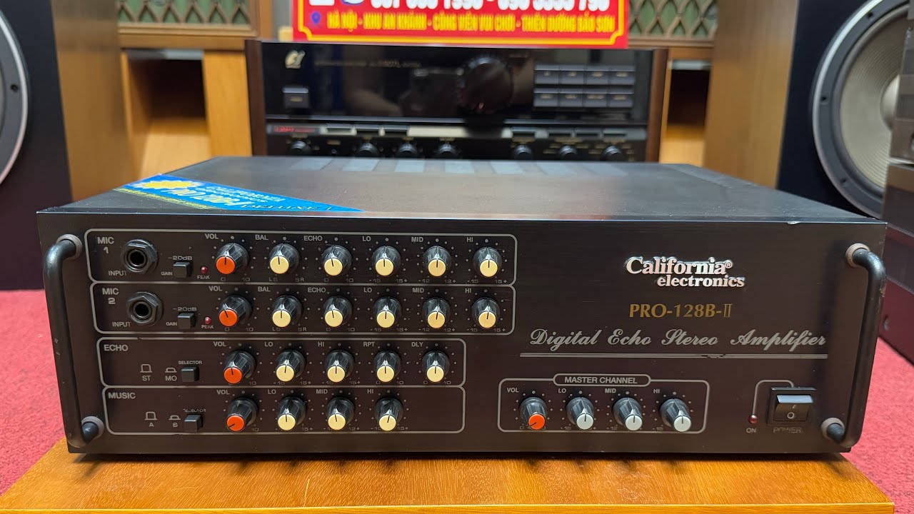 Quay Chi Tiết Em 👉Amply Karaoke California - 128B II Đời Chữ Nổi - 1997. Hàng Bãi Xịn ☎️📞 0376601990