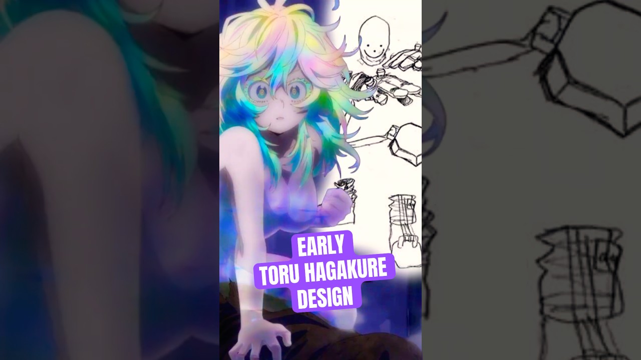 My Hero Academia Early Toru Hagakure Prototype Design Character #mha #myheroacademia #toruhagakure
