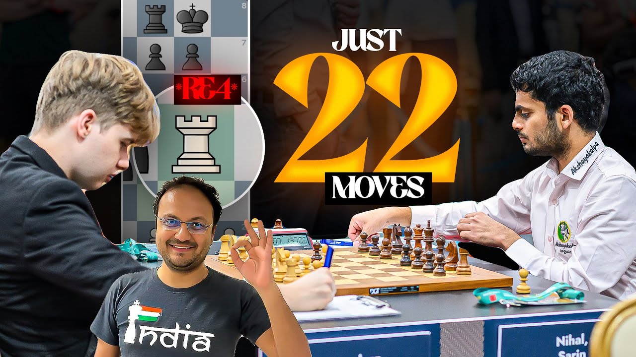 Nihal Sarin beats a 2590 GM in just 22 moves | Gumularz vs Nihal | FIDE Grand Swiss 2025