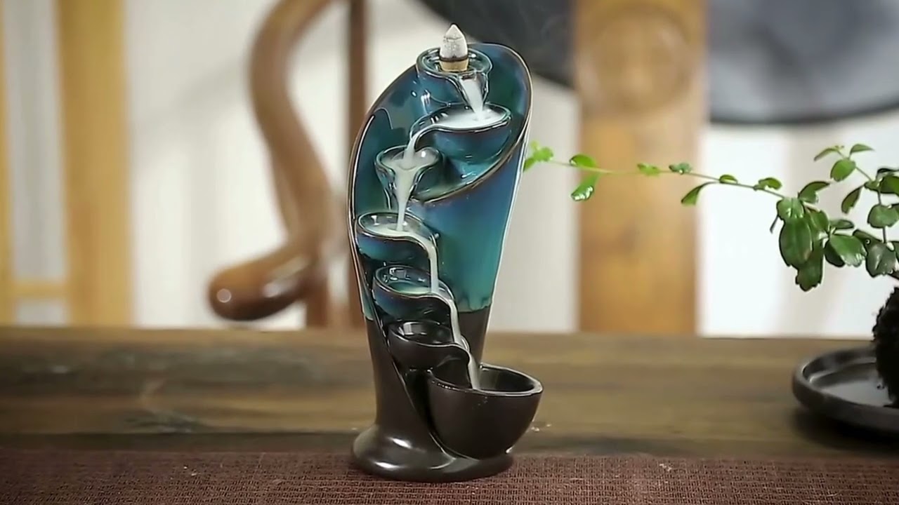 1pc,Handmade Torch Design Waterfall Incense Burner Creative Home Decor