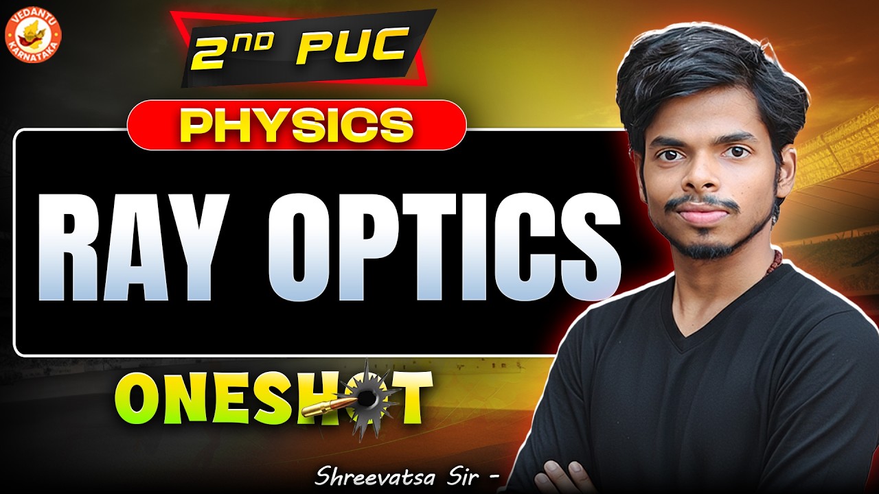 Ray Optics 🔥 ONE SHOT | 2nd PUC Physics | Shreevatsa Sir