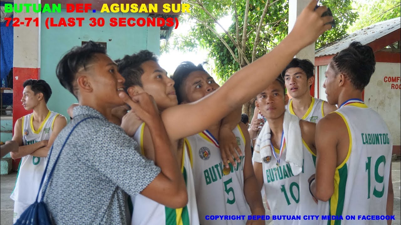 CRAM 2018 CARAGA - BASKETBALL FINALS: BUTUAN DEFEATED AGUSAN DEL SUR (4TH QUARTER LAST 30 SECONDS)