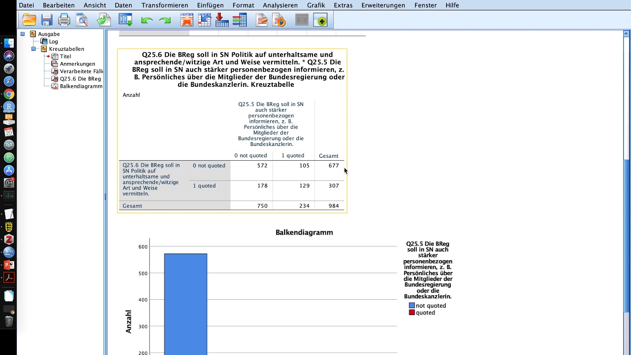 043 4-Felder-Kreuztabelle in SPSS