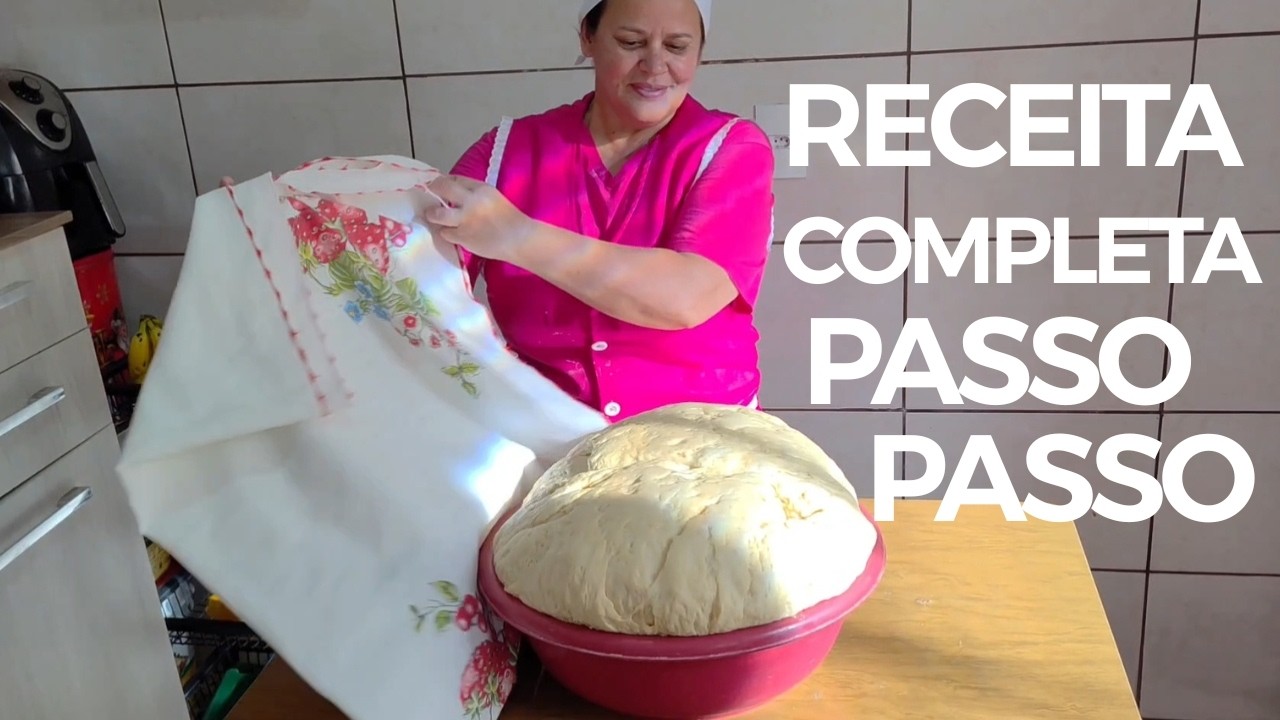 RECEITA COMPLETA PASSO A PASSO PÃO CASEIRO - Com Método Esponja