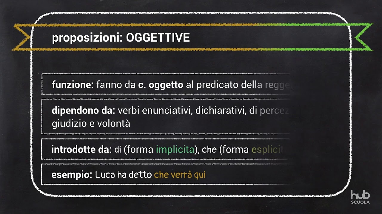Proposizioni sostantive