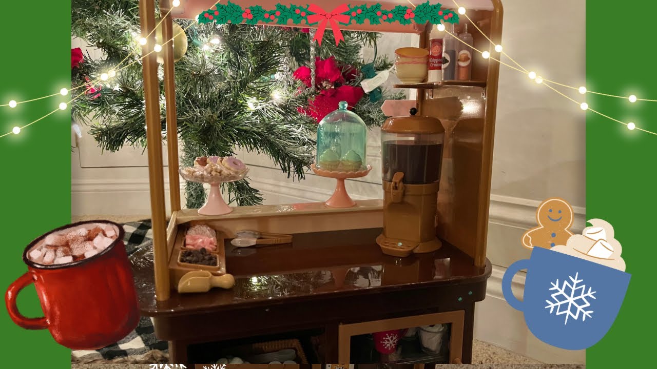 Setting up the Our Generation Hot Cocoa Stand! ☕️ #ourgenerationdoll #christmas #target #relaxing