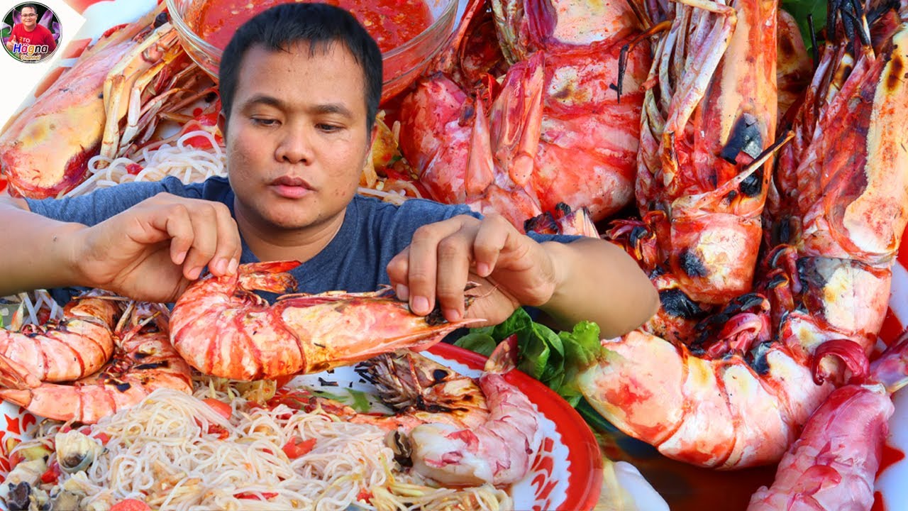 กุ้งลายเสือแดงใหญ่ 3 ตัวโล กรุบกรอบหวานเด้งซดน้ำจิ้มเผ็ดนัวแซ่บคักอิหลี โตส่ำนี่บ่าวท้าวพึ่งเคยลอง