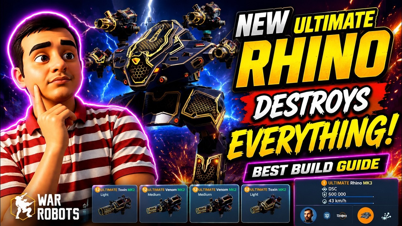 NEW Ultimate Rhino DESTROYS Everything! Best Build Guide | War Robots