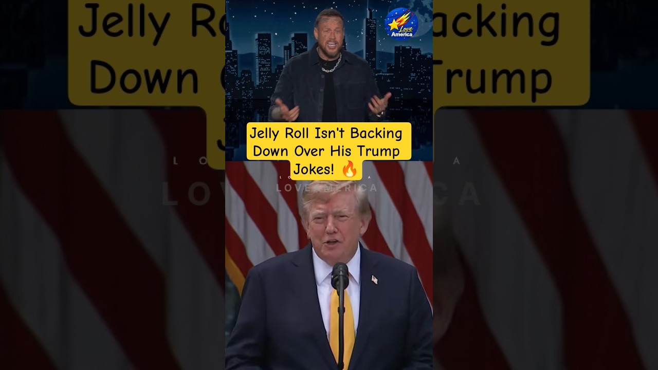 Jelly Roll Has Message For Fans Upset Over His Trump Jokes 🔥#trump #jellyroll #kimmel #uspolitics