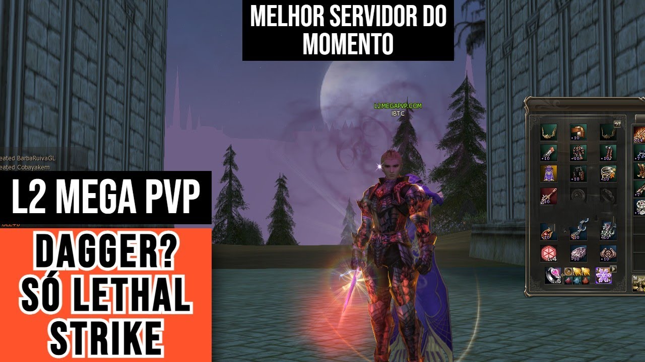 L2 MEGA PVP O INICIO DO DAGGER ASSASSINO - LINEAGE 2 PVP INTERLUDE