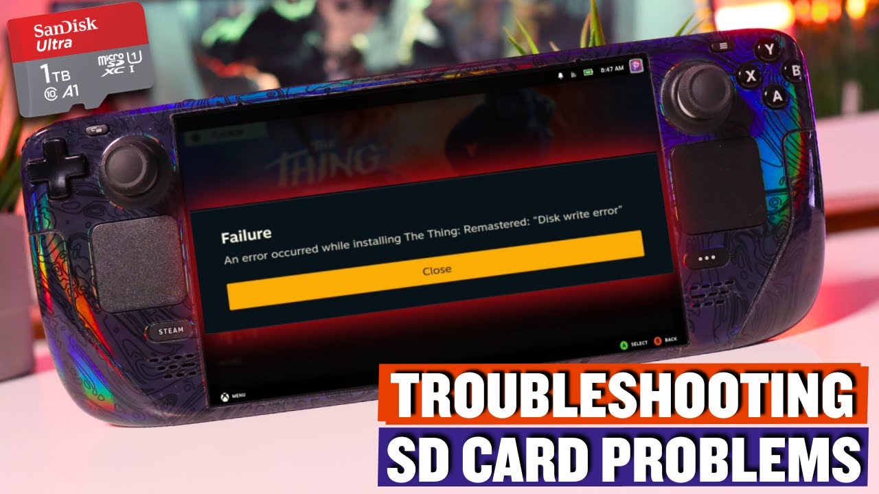 Быстрые решения проблем с SD-картой Steam Deck