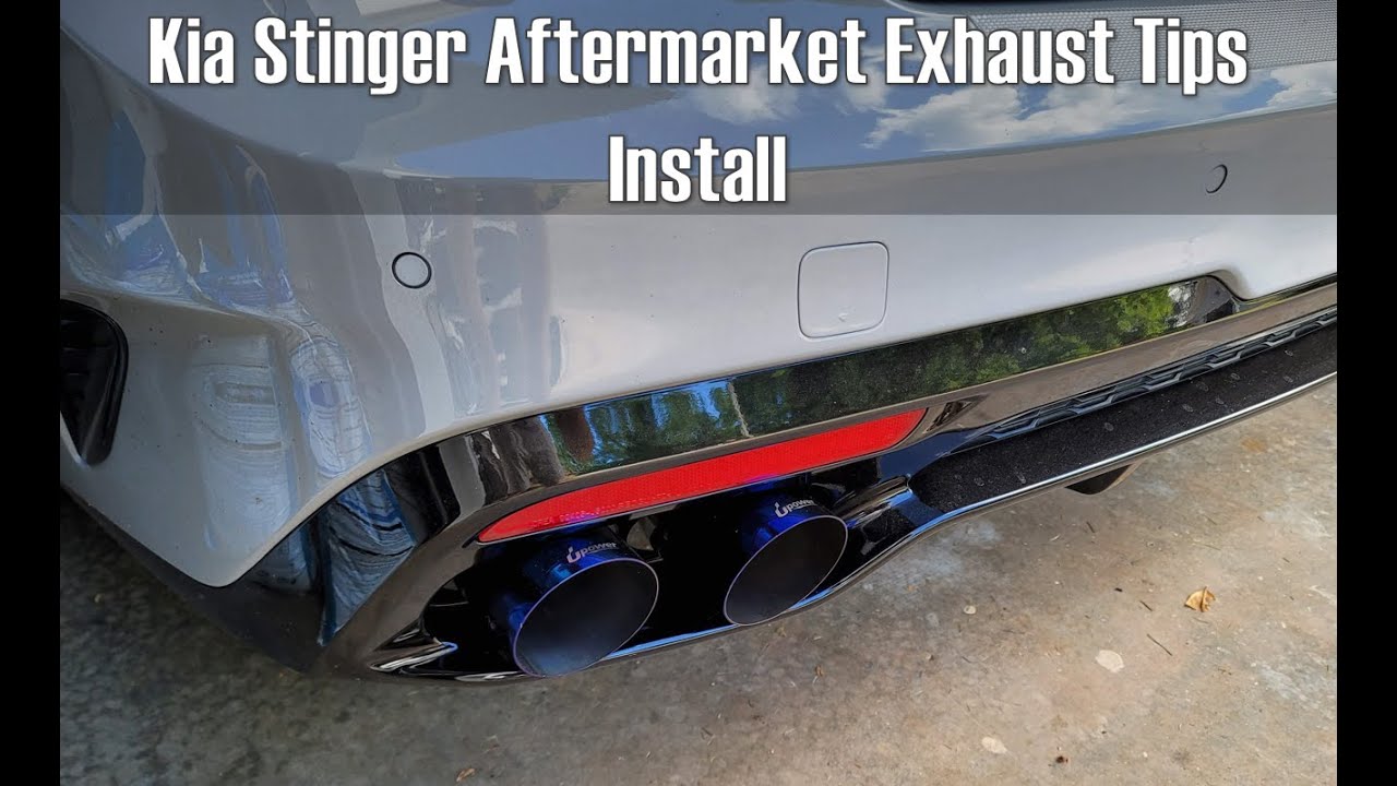 Kia Stinger Aftermarket Exhaust Tip Install With MBRP