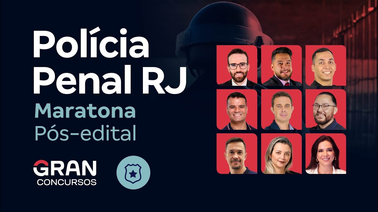 Concurso Polícia Penal RJ: Maratona Pós-edital
