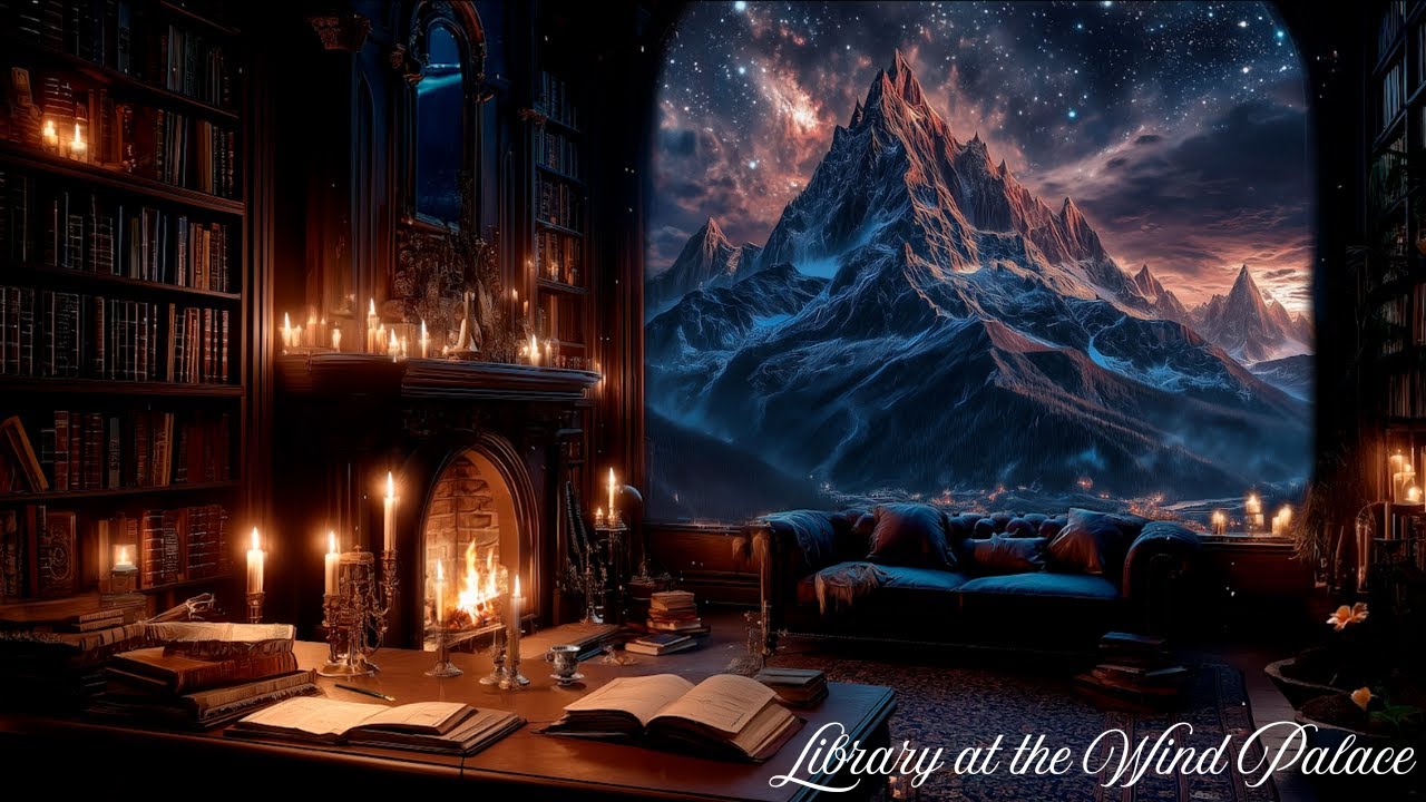 Reading at the Library / ACOTAR Ambience / No music & Relax and tranquility Ambience
