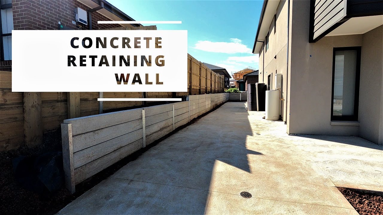 Concrete Retaining Wall Time lapse