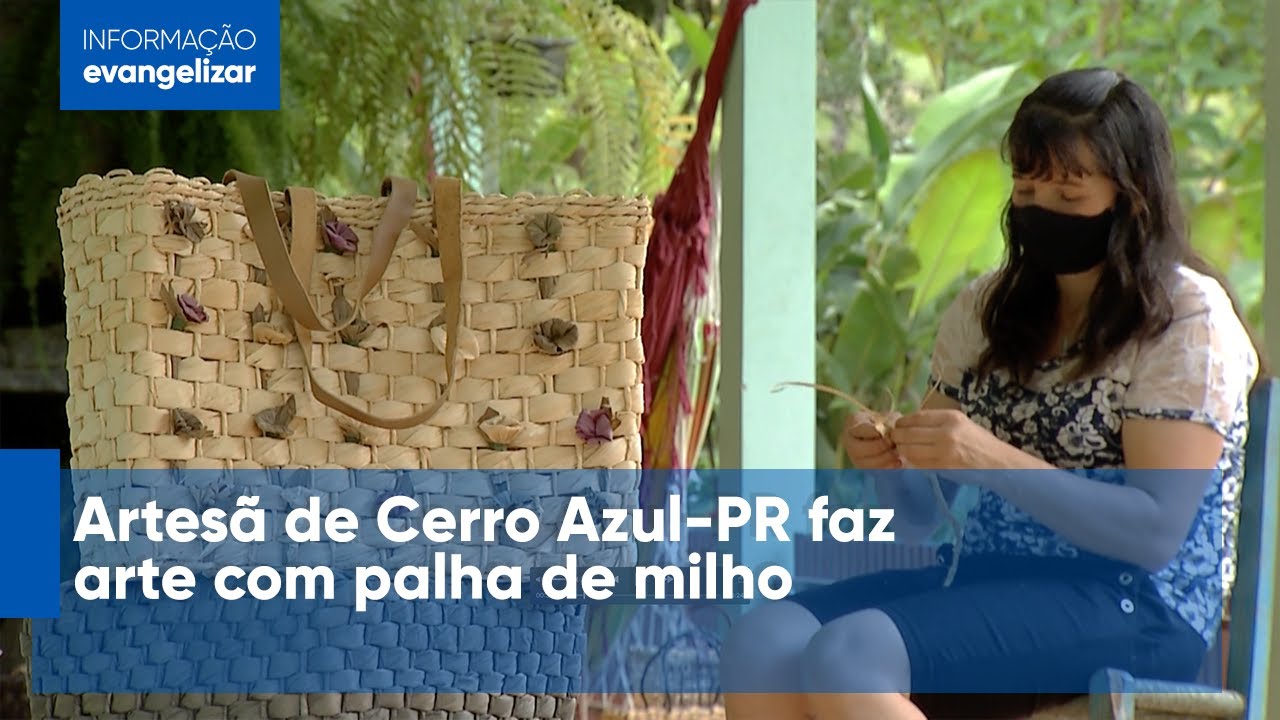Artesã de Cerro Azul-PR faz arte com palha de milho [CC]