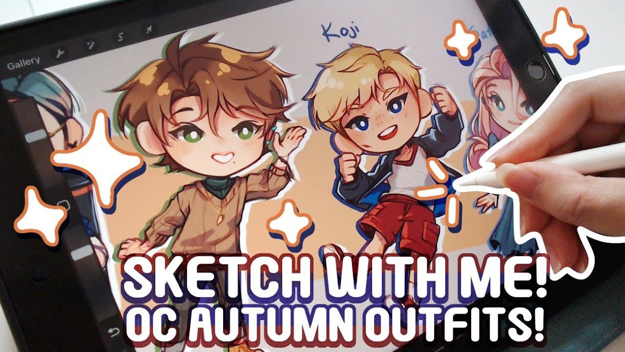 Autumn Outfits for my OCs! | Sketch with Me!