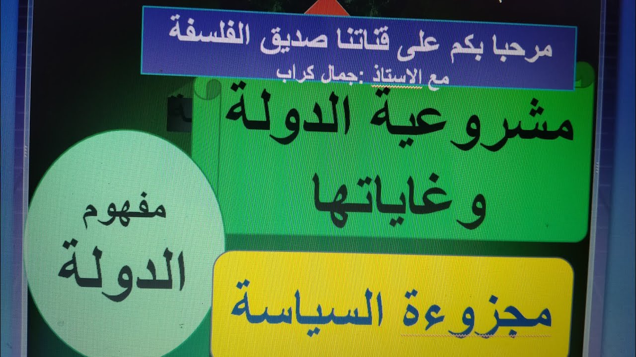 مشروعية الدولة وغاياتها : هوبز/ هيجل/ ماركس.