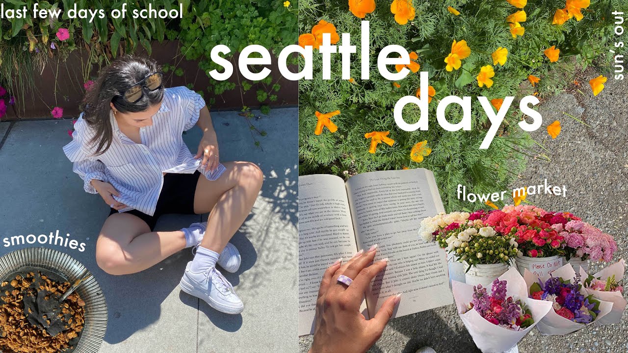 vlog // last few days of school & warm spring vibes 😌